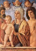 BELLINI, Giovanni Madonna with Child and Sts. Peter and Sebastian fgf oil painting picture wholesale